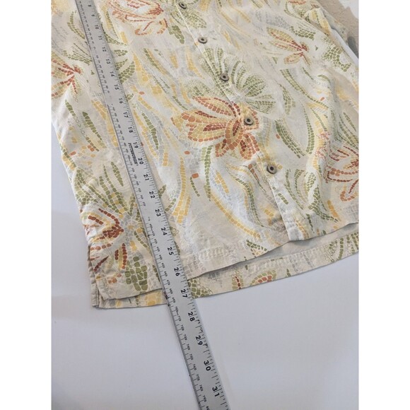 Tommy Bahama Mens Med 100% Silk Button Up Camp Hawaiian Aloha Floral - Picture 9 of 9